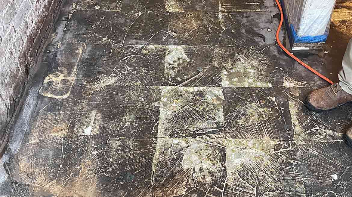 03 SW 1223 Restoration and Sustainability. Buffed floor.