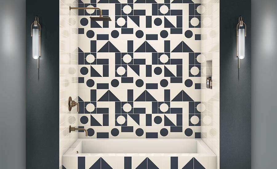 Crossville, Inc. Cursive porcelain wall tile collection