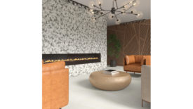 Daltile mosaic back wall tile