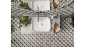 Porcelanosa mosaic shells