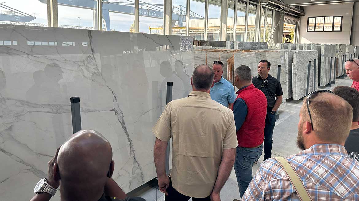 Tour of slab production facilities in Northern Italy