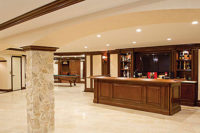 Italian-Mediterranean style basement